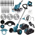 Cordless Portable Electric Lawn Mower, 3 Blades & 2 Large Lithium‑Ion Batteries, Powerful Wireless Garden Weeder for Lawn Yard, Christmas Gift for Men