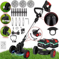 ZAVELLO™ 21V Cordless Electric Weed Wacker | 3-in-1 Lawn Trimmer, Edger & Garden Cutter with 3 Blades